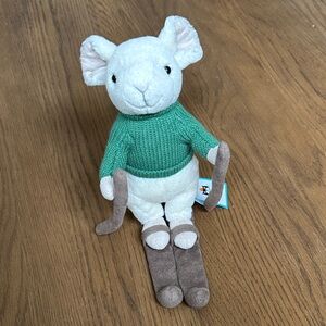 NWT Jellycat Merry Mouse Skiing- Retired